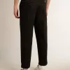 Zwarte katoenen chino voor heren