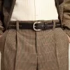Zwarte leren riem met studs