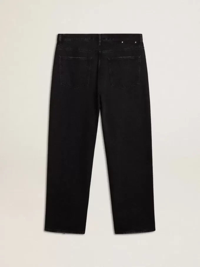 Zwarte one-wash jeans voor heren