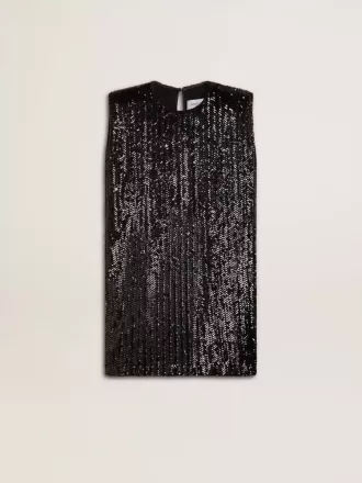 Zwarte paillettenjurk voor dames