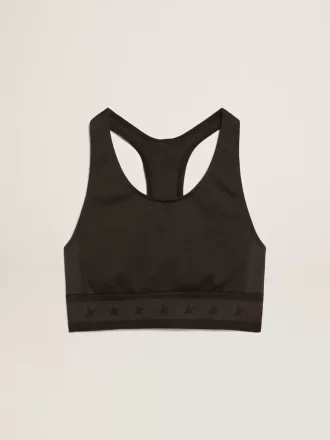 Zwarte sporttop