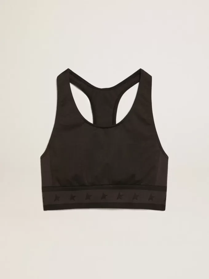 Zwarte sporttop