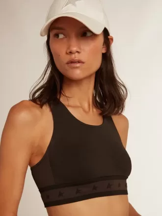 Zwarte sporttop