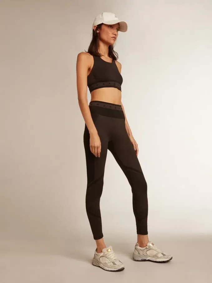 Zwarte sporttop