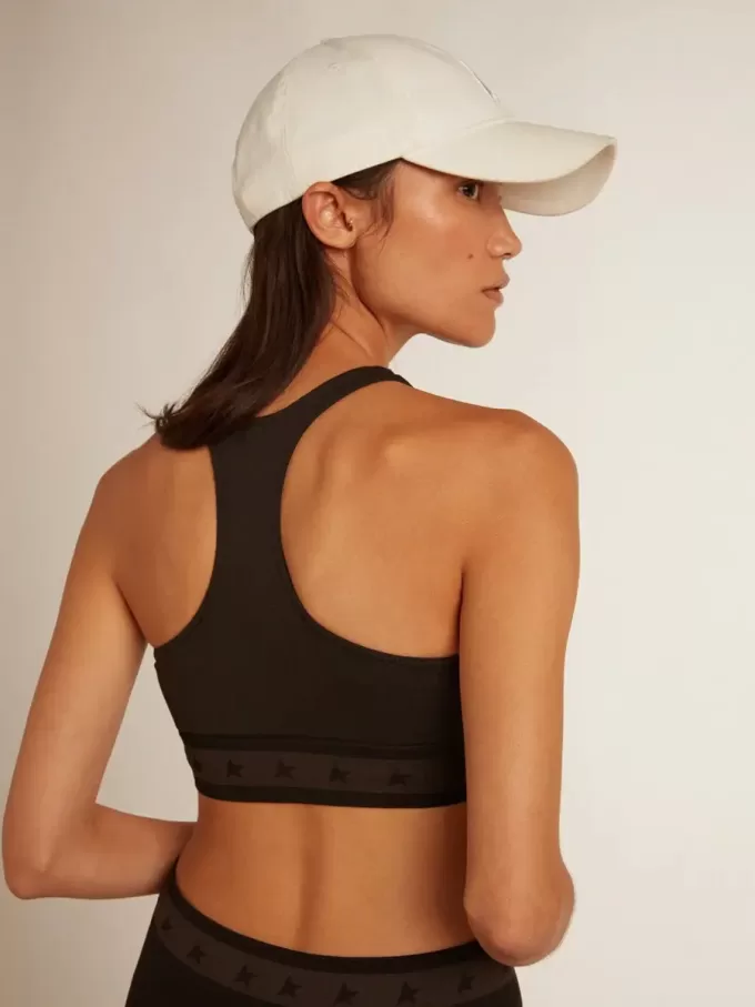 Zwarte sporttop