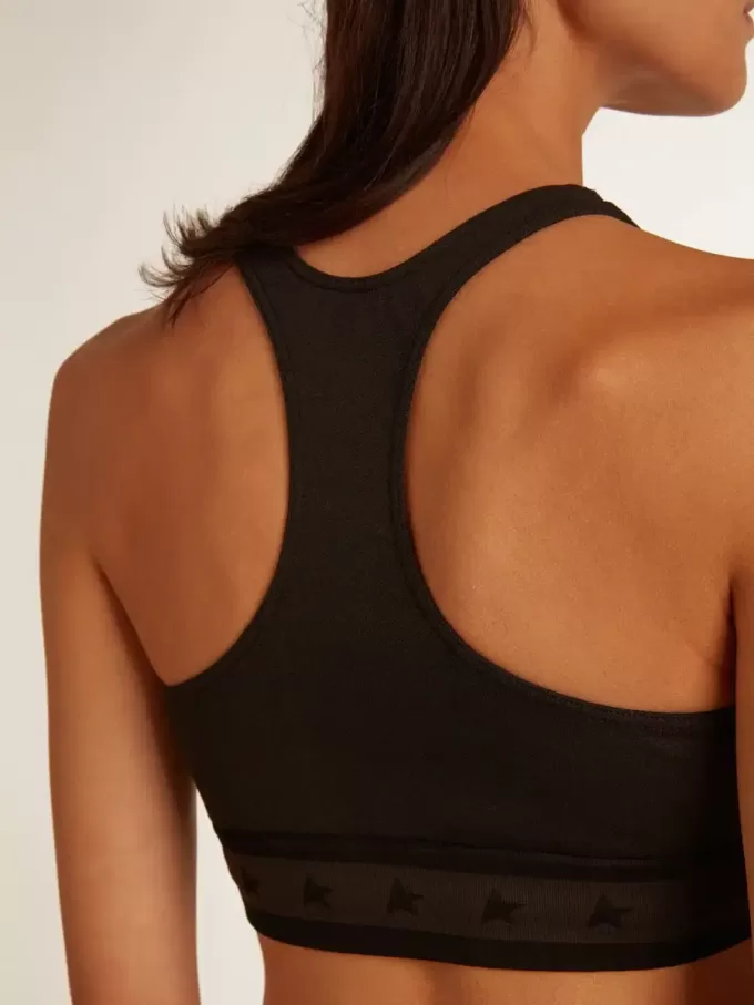 Zwarte sporttop