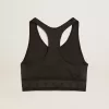 Zwarte sporttop