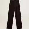 Zwarte viscose joggingbroek voor dames