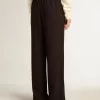 Zwarte viscose joggingbroek voor dames