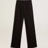 Zwarte viscose joggingbroek voor dames